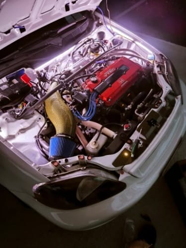Customer photo review of Carbon Kevlar Air Filter Intake Pipe for Civic EK EG