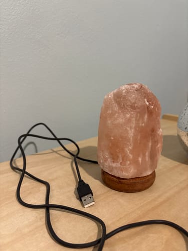 Customer photo review of Color Changing Himalayan Salt Lamp (mini)