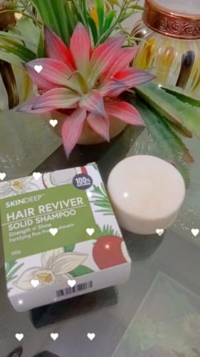 Customer photo review of HAIR REVIVER - Rice Protein Solid Shampoo