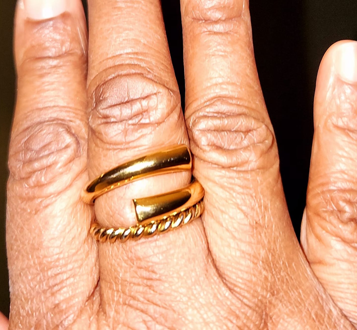 Customer photo review of Twisted Love Ring