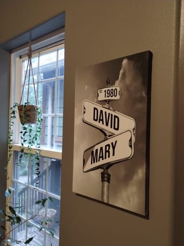 Customer photo review of COUPLES DATE OF LOVE by Cstm Canvas