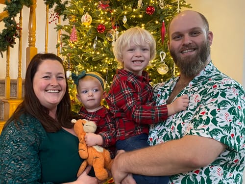 Customer photo review of Dnd Dice Snowflakes Button Up Shirt