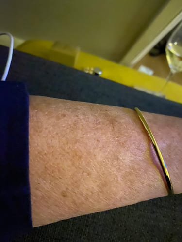 Customer photo review of Classic Gold Bangle