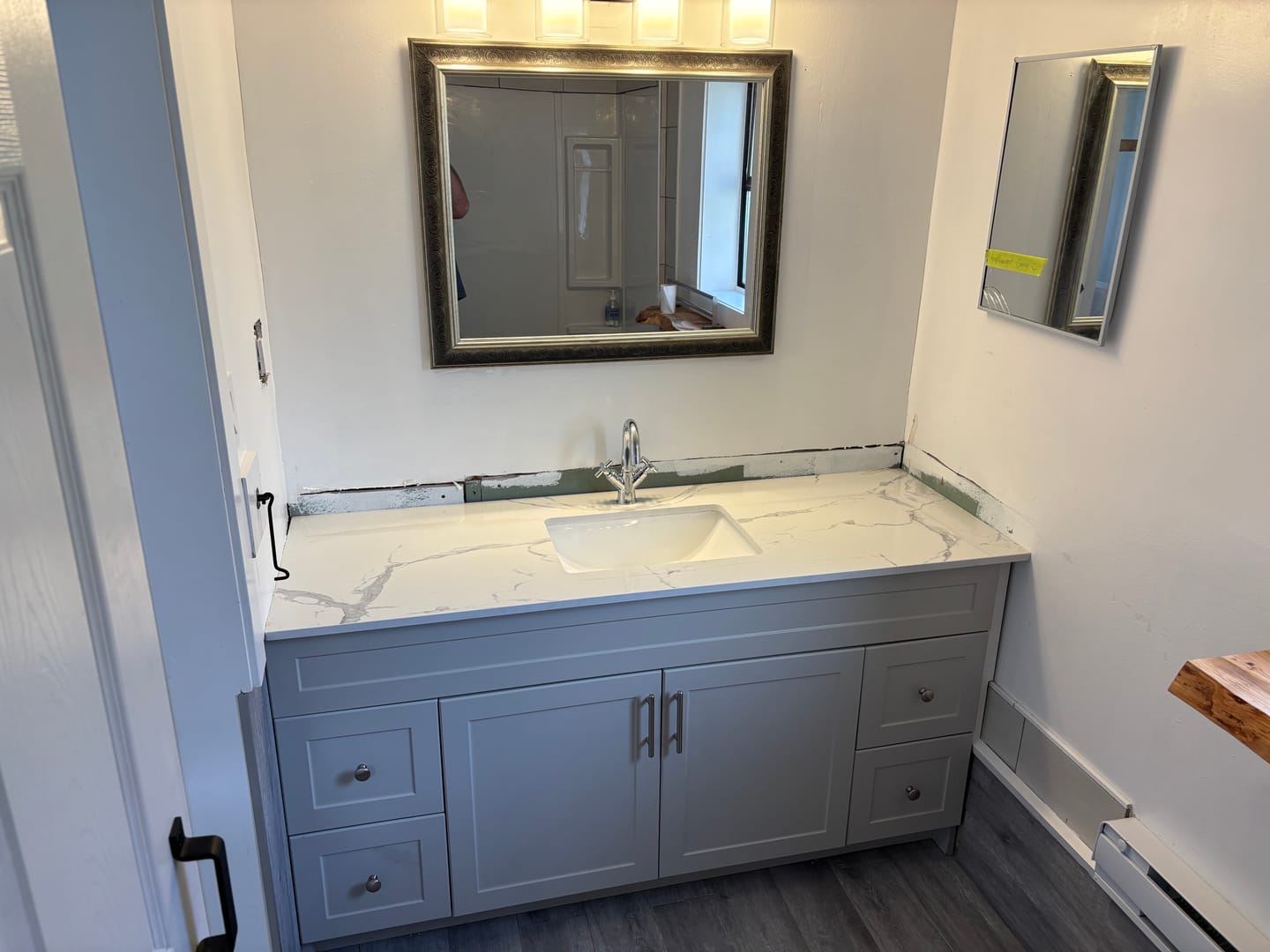 Customer photo review of 60" Vanity (61" Width) Single Sink Counter Top
