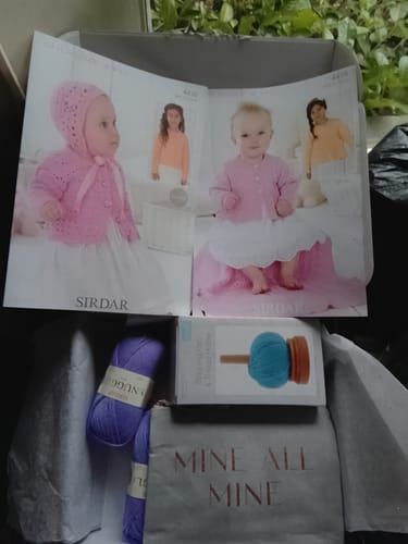 Customer photo review of Limited Edition Girls Crochet/Knitting Box!