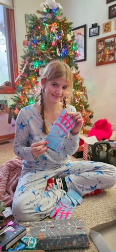 Customer photo review of Jax Batting Gloves | Cotton Candy | Strap Cuff