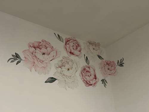 Customer photo review of Peony Wallstickers