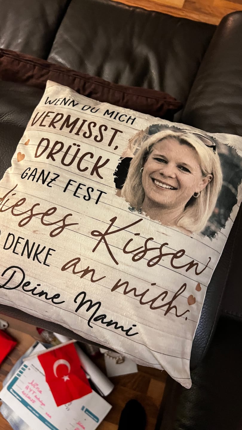 Customer photo review of Immer bei dir - Familien-Kissen