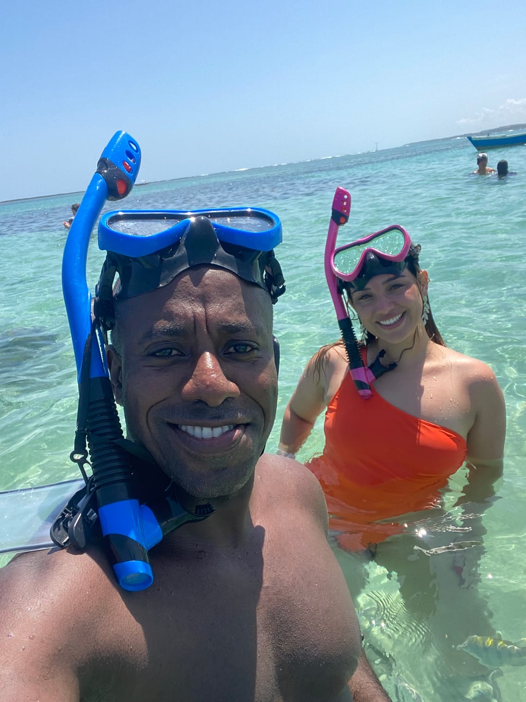 Customer photo review of Máscara de Mergulho Antiembaçamento Com Snorkel Atlantic