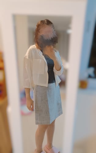 Customer photo review of Andrea Sheer Hooded Jacket