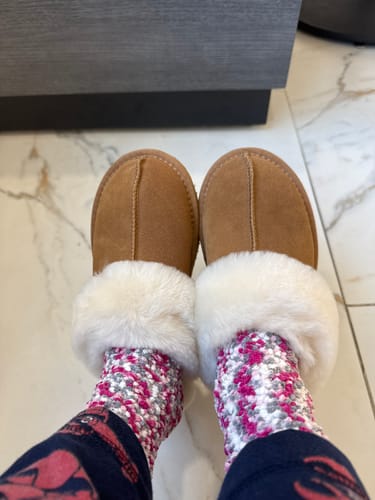 Customer photo review of Ladies Platform Scuff