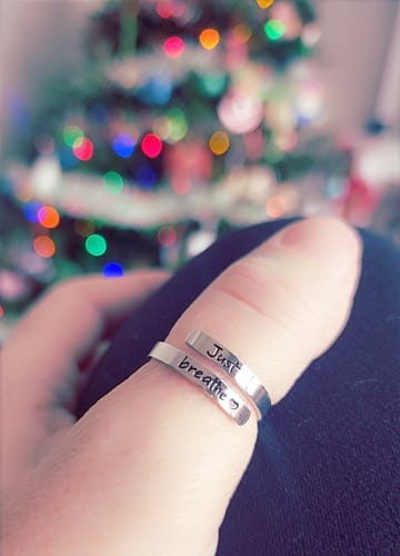 Customer photo review of Just Breathe Ring