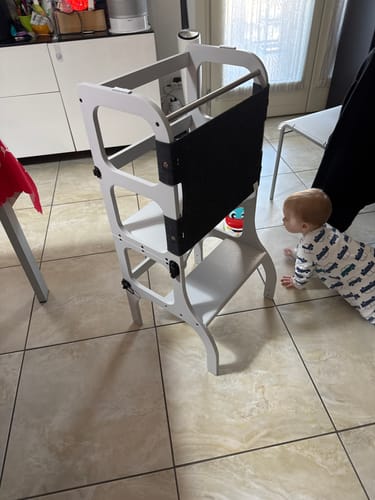 Customer photo review of STEP'n'SIT® • Helper Tower - Table • Convertible 2-in-1