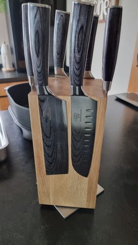 Customer photo review of Messerset Premium 8-teilig + Gratis Kochkurs & e-Buch