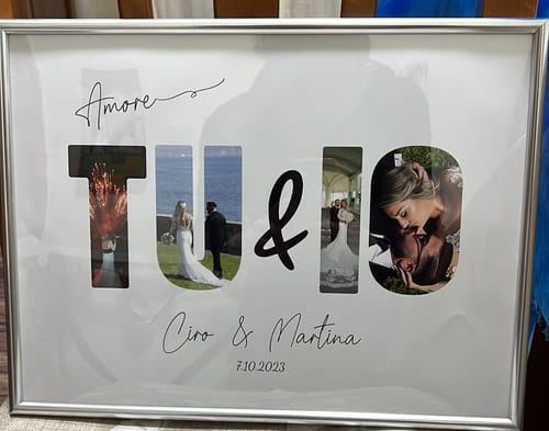 Customer photo review of Tu & Io  - Poster Personalizzato