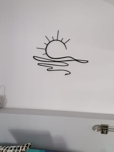Customer photo review of Décoration Murale en Métal - Soleil (v03)