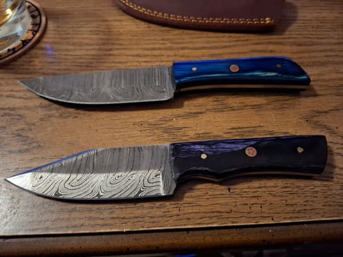 Customer photo review of Lucky Dip Damascus Knife
