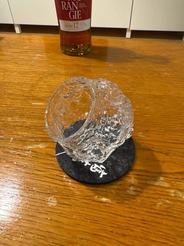 Customer photo review of Inseki - Handmade Japanese Whiskey Glass