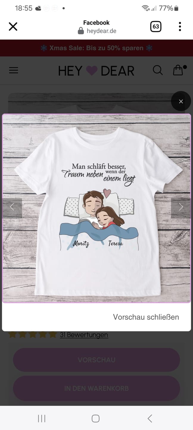 Customer photo review of Schlafmützen - Personalisiertes T-Shirt