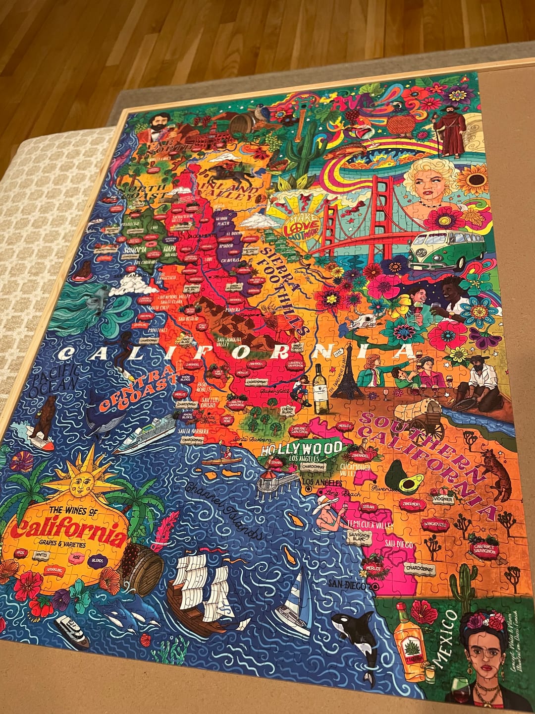 Customer photo review of Wine Puzzle - California