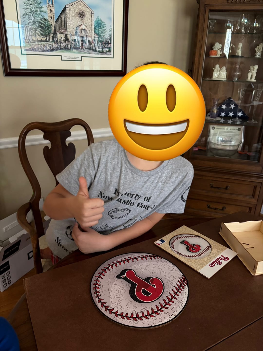 Customer photo review of Philadelphia Phillies™ - Wooden Puzzle