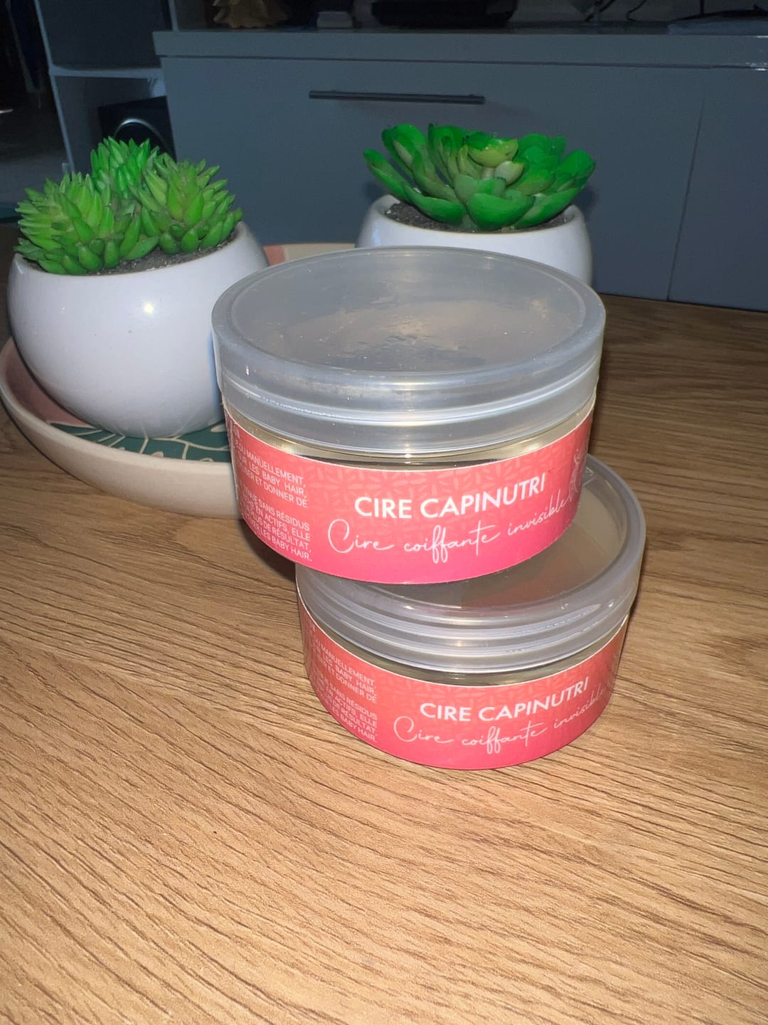 Customer photo review of Cire coiffante CAPINUTRI naturelle nourrissante sans résidus ni trace blanche