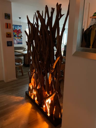 Customer photo review of Design Raumteiler mit Beleuchtung im Sockel