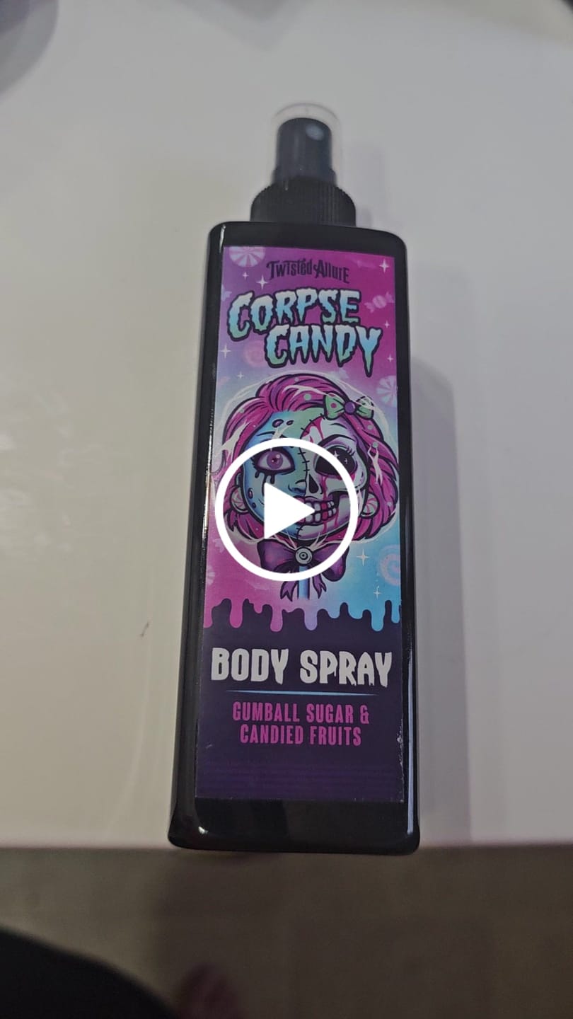Customer video review of Corpse Candy Body Spray