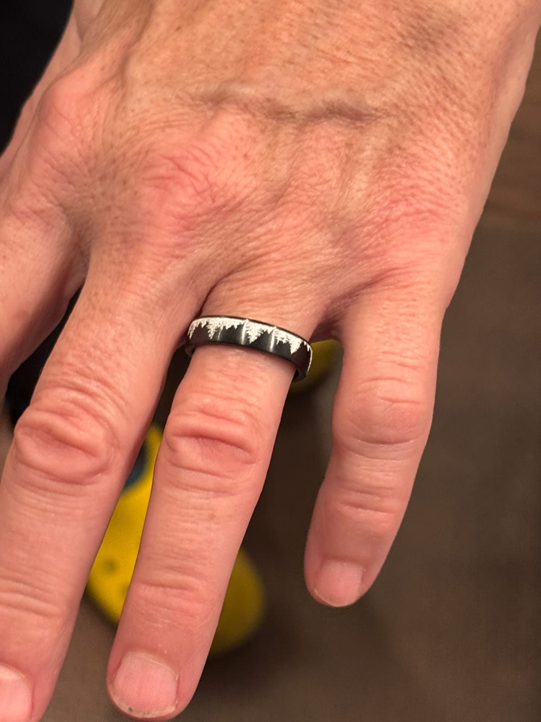 Customer photo review of Forest Tree Ring for Her - Zirconium 5mm