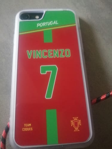 Customer photo review of Coque foot PORTUGAL personnalisable - TEAMCOQUES