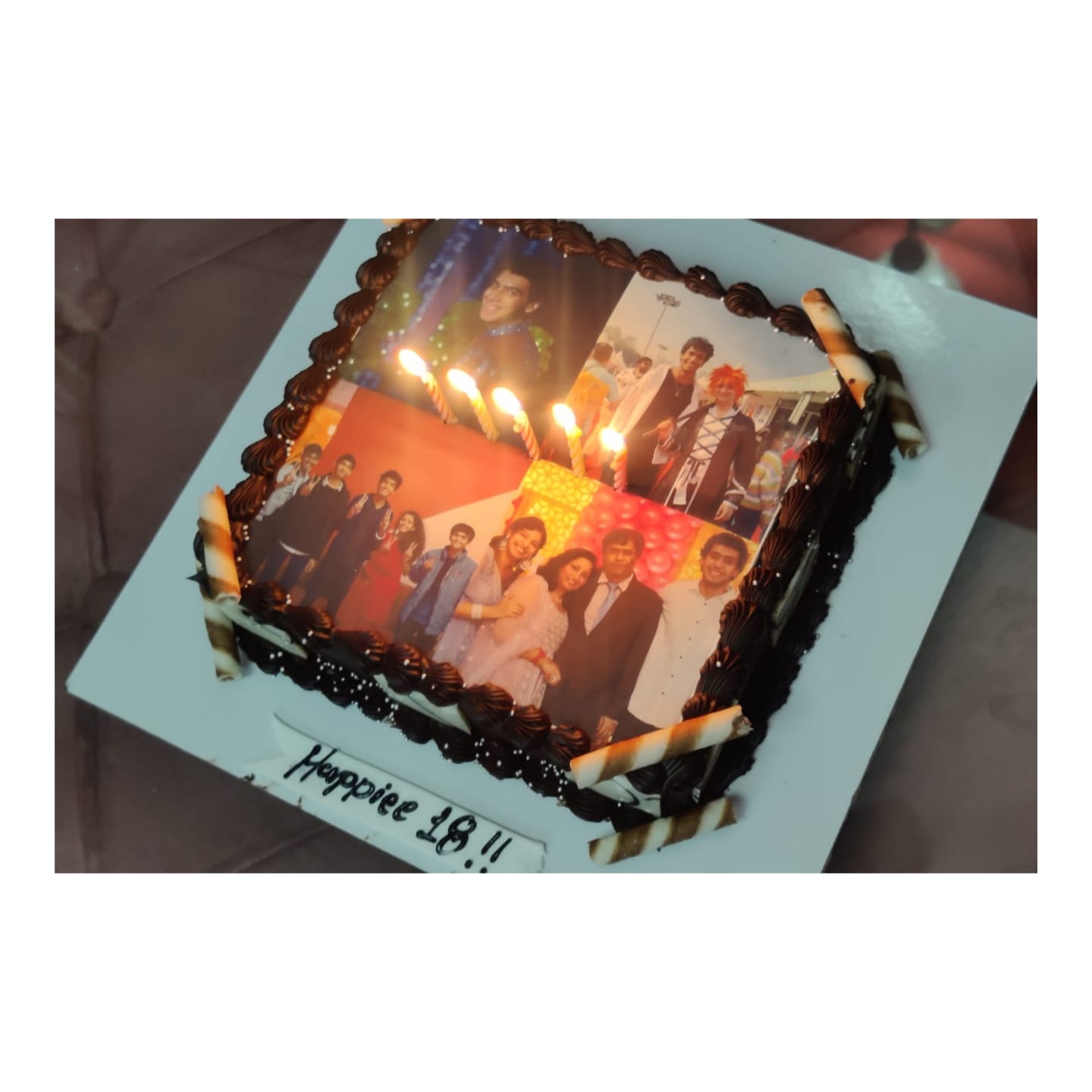 Customer photo review of Customized Photo Cake