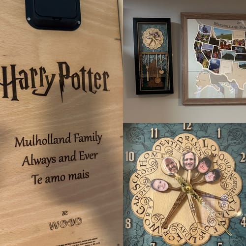 Customer photo review of WEASLEY FAMILY CLOCK
