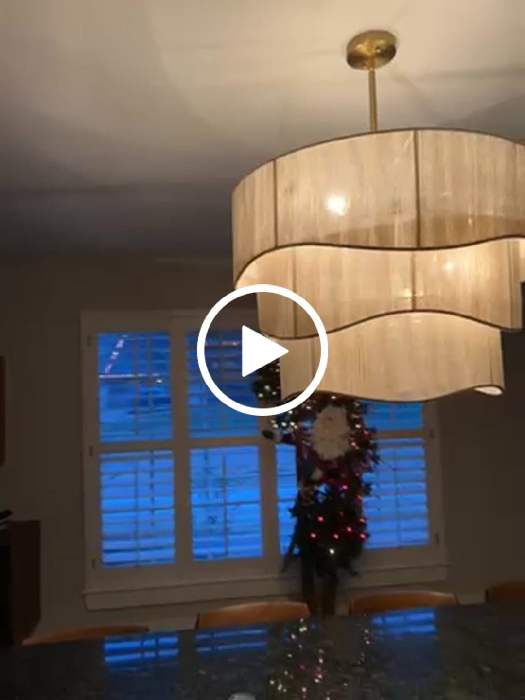 Customer video review of 3-Tier Beige Woven Thread Drum Pendant Light