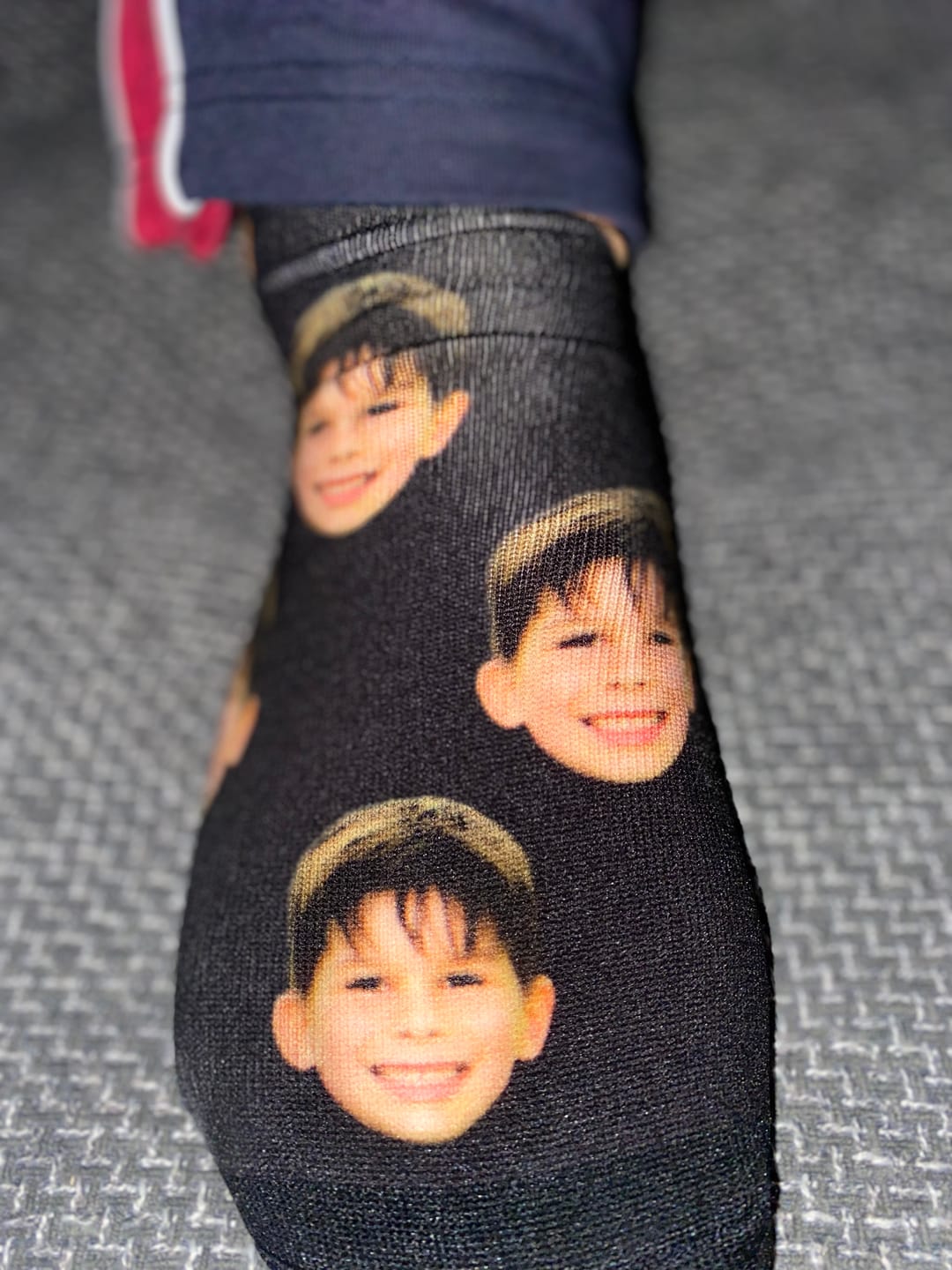Customer photo review of FaceSock | Personalised Socks With Photo