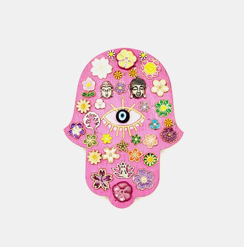 Customer photo review of Unfinished Wood Hamsa Shape - Craft - up to 24" DIY