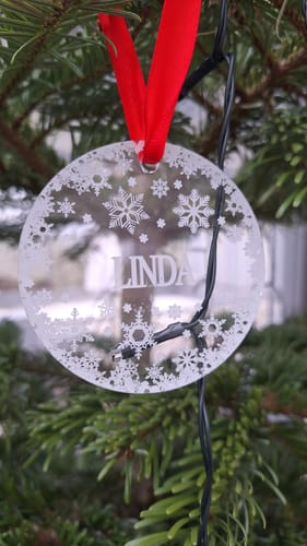 Customer photo review of Weihnachtsdeko mit Schneeflocken