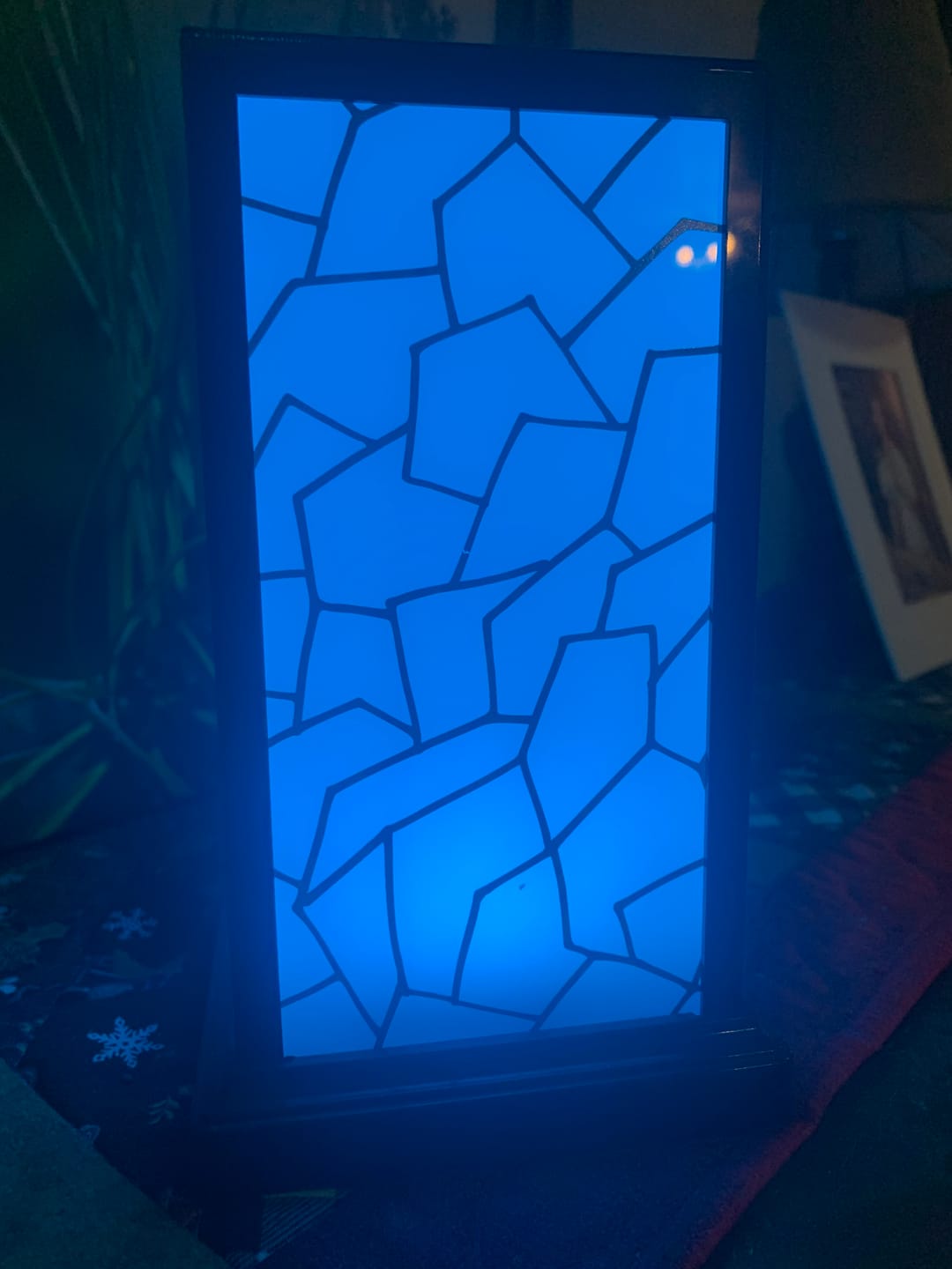 Customer photo review of MINI Square Mid-Century Design Natural Friendship Lamps