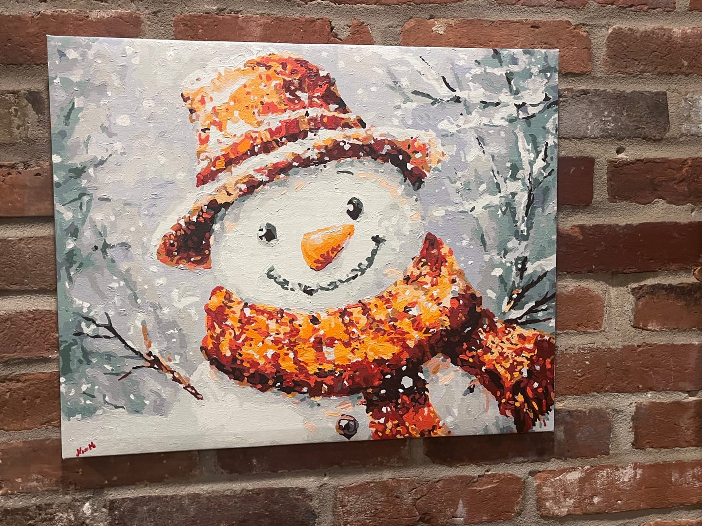 Customer photo review of Mr. Snowman