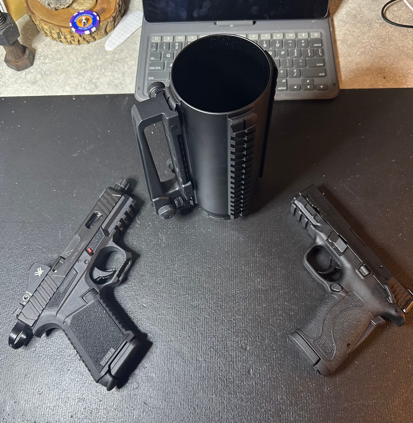 Customer photo review of The Combat Tankard - AR15 M4 Tactical 16 Ounce Beer Mug