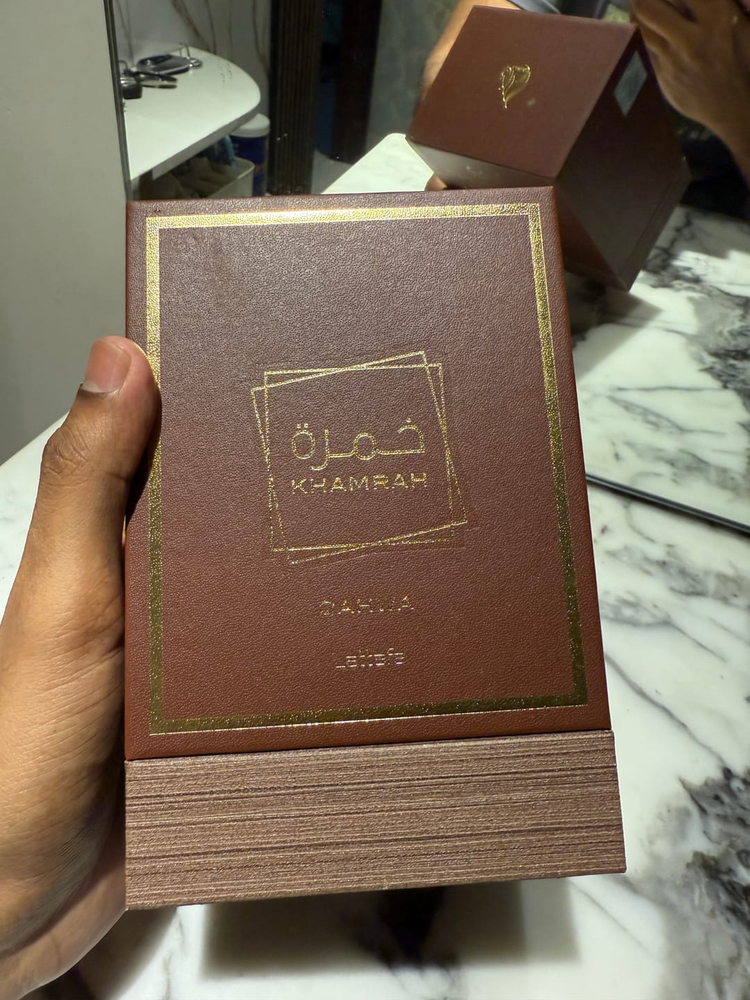 Customer photo review of Lattafa Khamrah Qahwa Eau De Parfum For Unisex