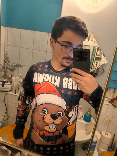 Customer photo review of BOBR KURWA XMAS - Chritmas Sweater