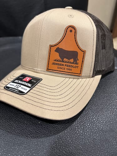 Customer photo review of (12 Pack) Custom Leather Patch Hats