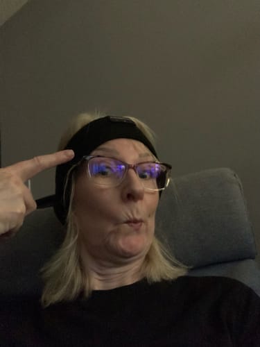 Customer photo review of CozyBand Wireless Headphones