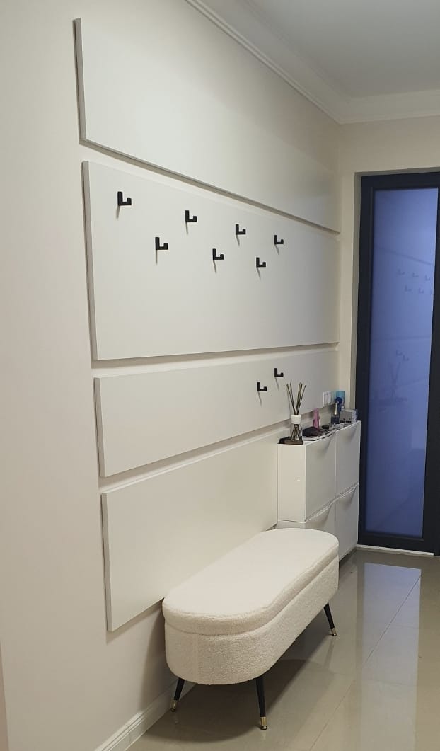 Customer photo review of Bancheta AVEIRO, stofa buclata crem, 120x46x40 cm