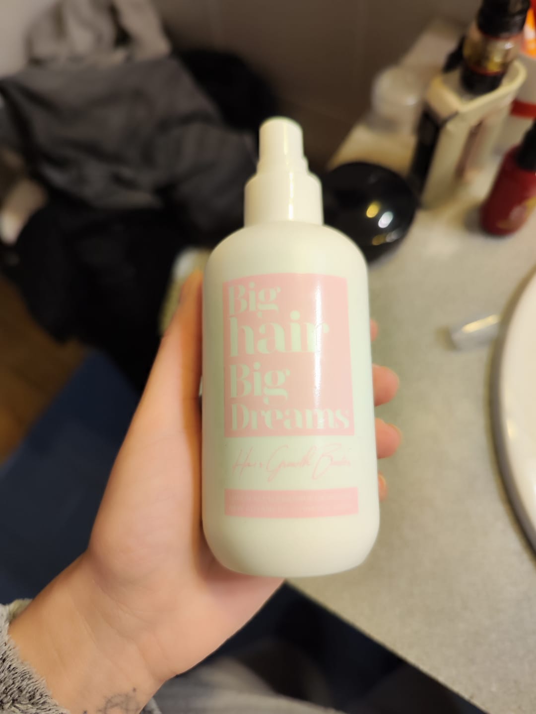 Customer photo review of Booster Pousse - Peptides, biotine et panthénol - 200ml