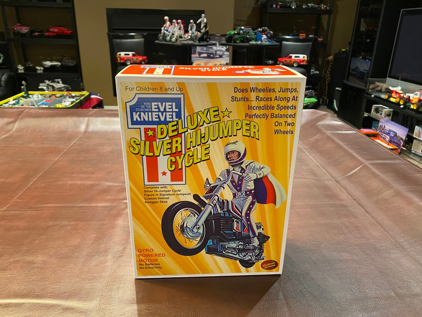 Customer photo review of Evel Knievel Deluxe Silver High Jumper Stunt Cycle