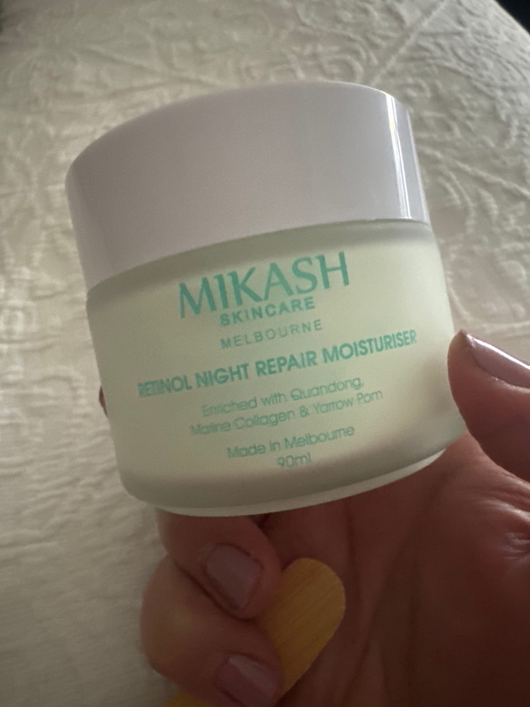 Customer photo review of Retinol Night Repair Moisturiser 90ml
