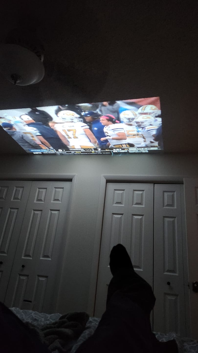 Customer photo review of CineMaster Pro® - 4K Smart Movie Projector