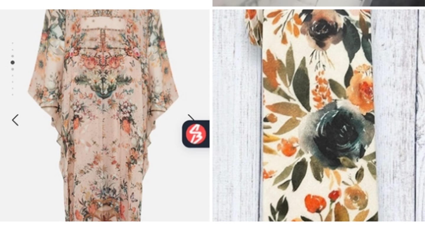 Customer photo review of Floral Ivory Terracotta Necktie