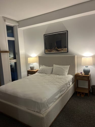 Customer photo review of Monaco Boucle Bed - Cream